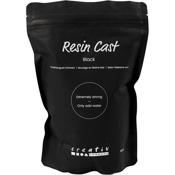 Resin Støbemix Sort, sort, 800 g/ 1 pk.