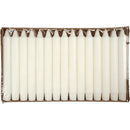Kronelys, H: 20 cm, diam. 23 mm, hvid, 30 stk./ 1 pk.