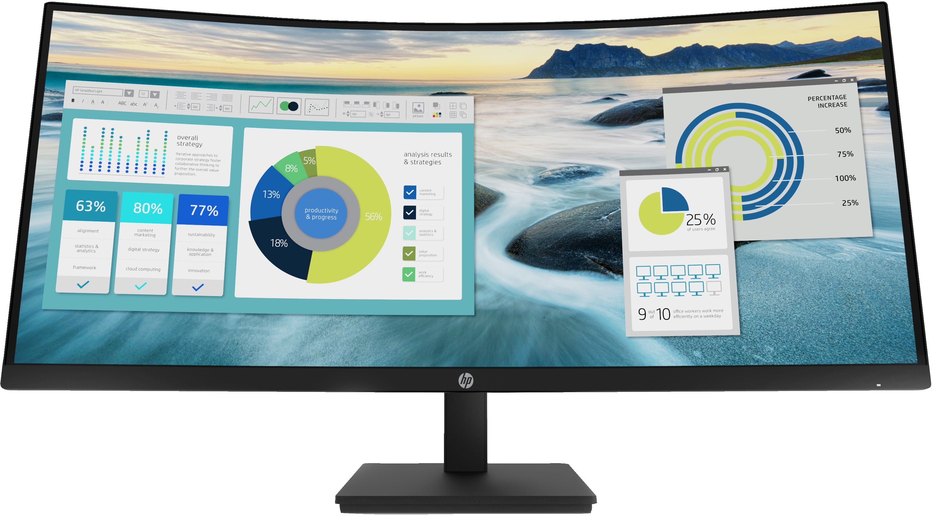 HP P34hc G4 34 3440 x 1440 (UltraWide) HDMI DisplayPort USB-C 60Hz  Dockingskærm