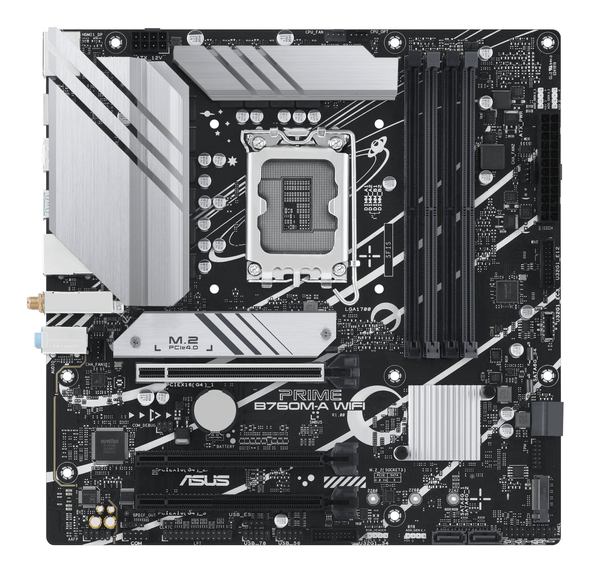 ASUS PRIME B760M-A WIFI Micro-ATX LGA1700 sokkel Intel B760