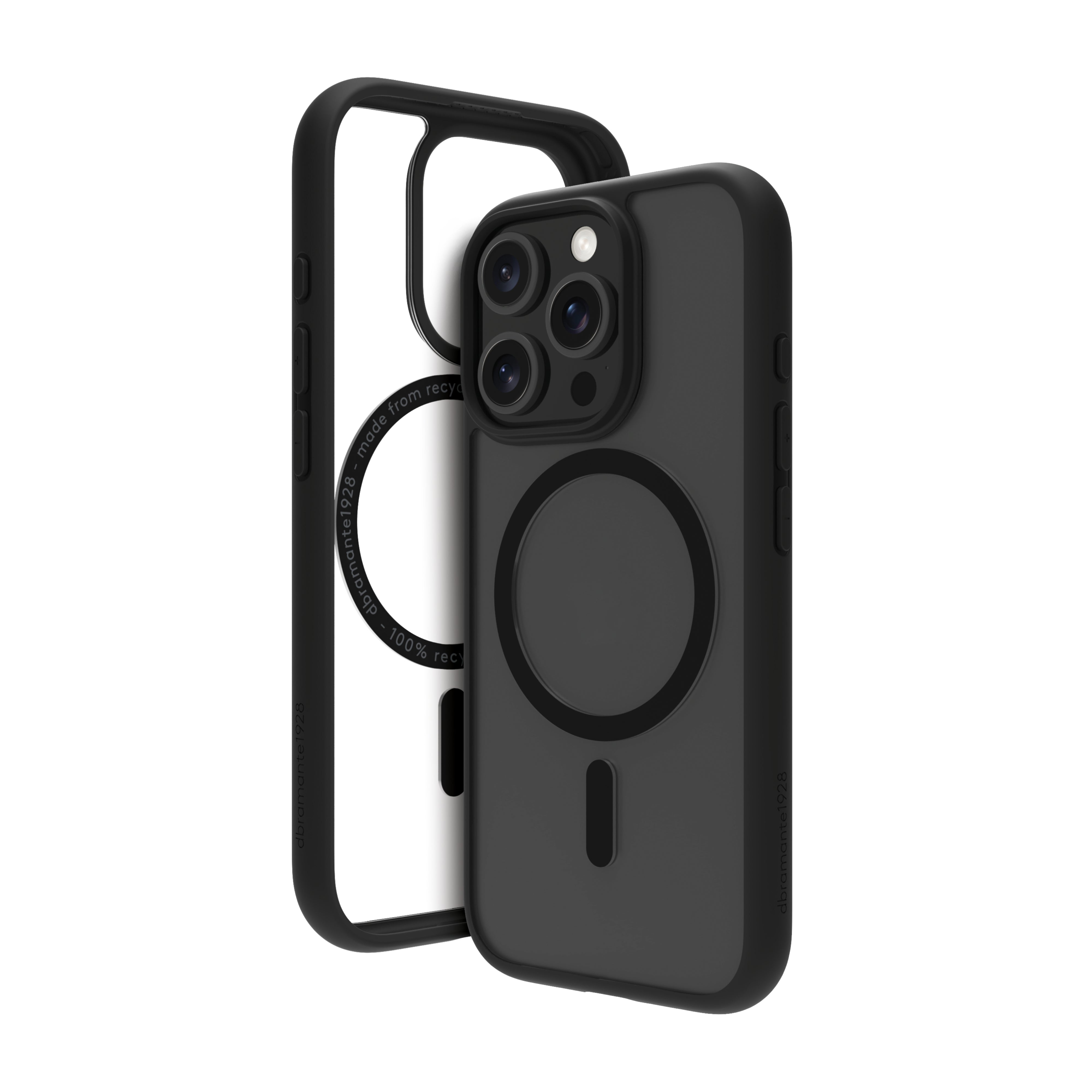 dbramante1928 Grenen Beskyttelsescover Sort Apple iPhone 16 Pro