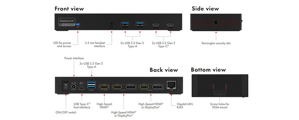 ICY BOX IB-DK2246AC Dockingstation