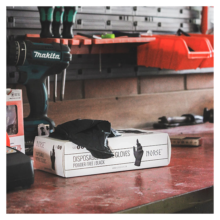 NORSE Black nitrilengangshandsker 4,5g str. 10