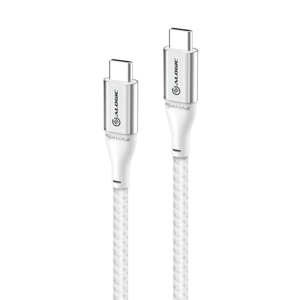 Alogic Super Ultra USB 2.0 USB Type-C kabel 30cm Sølv Hvid
