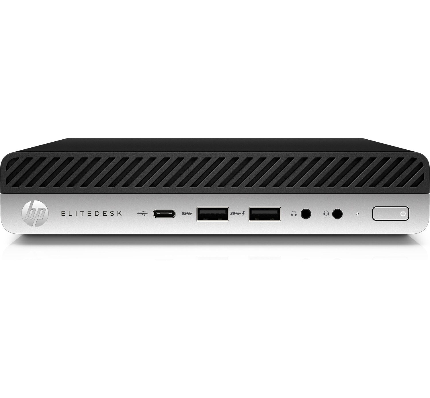 T1A HP EliteDesk 800 G4 Refurbished Intel® Core™ i5 i5-8500T 8 GB DDR4-SDRAM 256 GB SSD Windows 11 Pro Mini PC Sort, Sølv