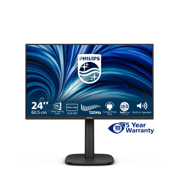 Philips 3000 series 24B2N3200J/00 computerskærm 60,5 cm (23.8) 1920 x 1080 pixel Fuld HD LCD Sort