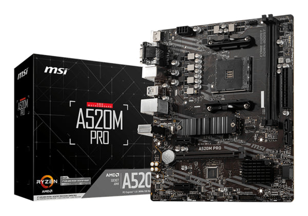 MSI A520M PRO Micro-ATX  AM4 AMD A520
