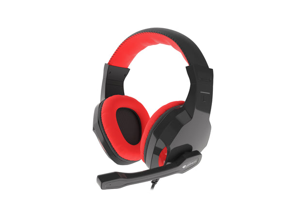Natec Genesis Argon 110 Kabling Headset Sort Rød