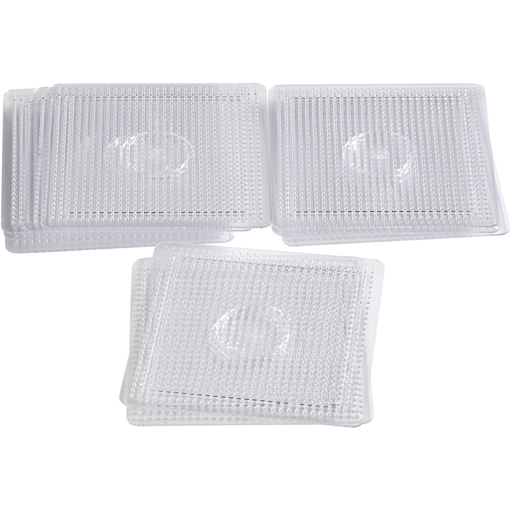 Perleplade, stor firkant, str. 14,5x14,5 cm, medium, 10 stk./ 1 pk.