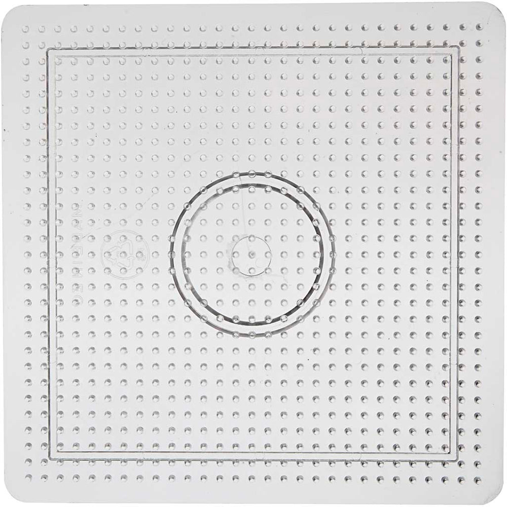 Perleplade, stor firkant, str. 14,5x14,5 cm, medium, 10 stk./ 1 pk.