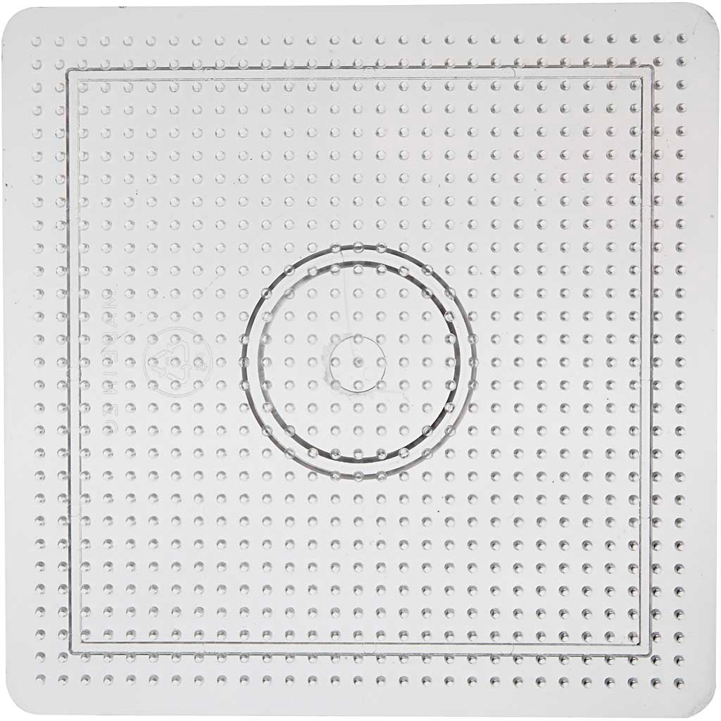 Perleplade, stor firkant, str. 14,5x14,5 cm, medium, 10 stk./ 1 pk.
