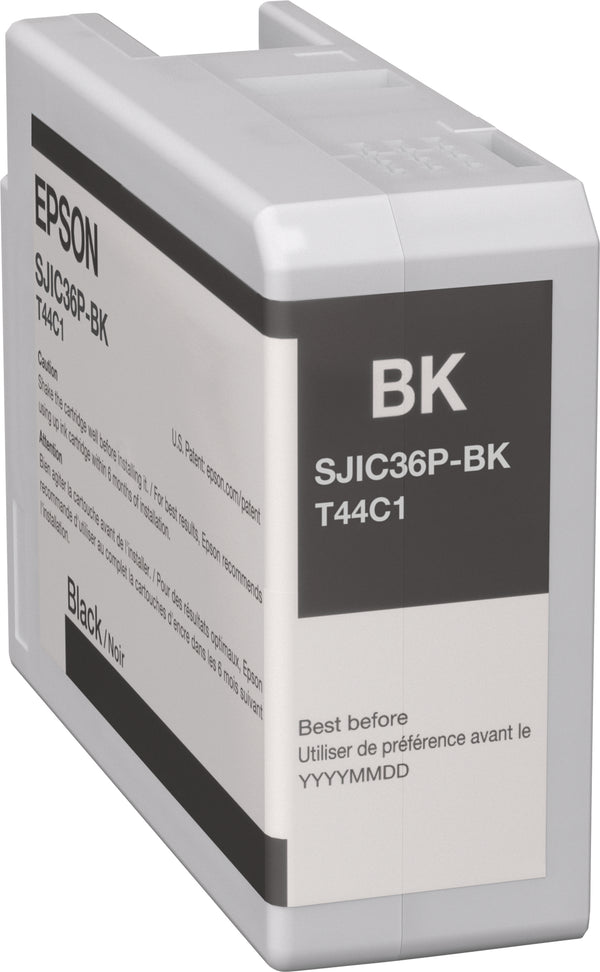 Epson SJIC36P(K) Sort Blæk C13T44C140