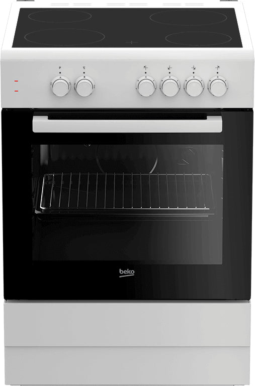 Beko Hvid Elektrisk ovn 71liter Komfur Keramisk kogeplade