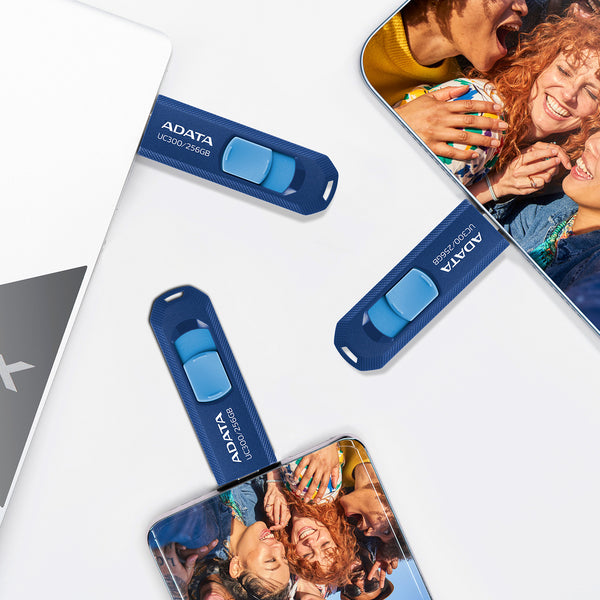 ADATA UC300 256GB USB-C 3.2 Gen 1 USB stick Blå