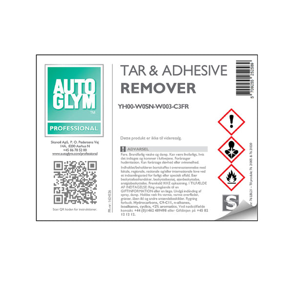 Label Autoglym Tar & Adhesive Remover