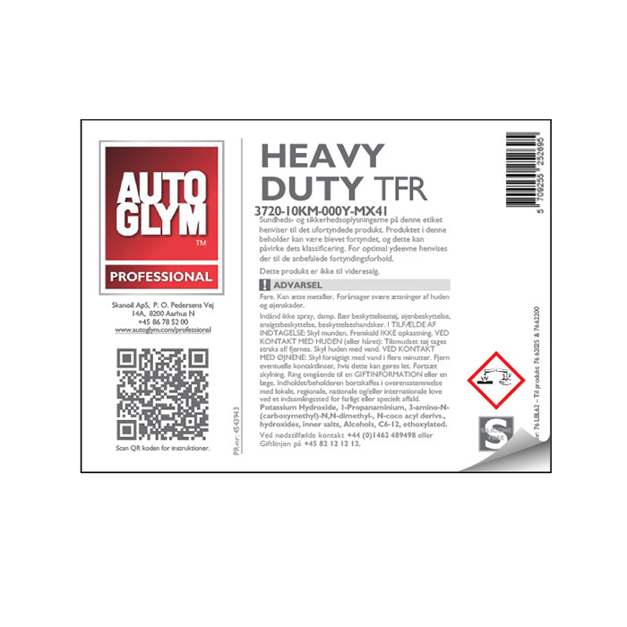 Label Autoglym Heavy Duty TFR
