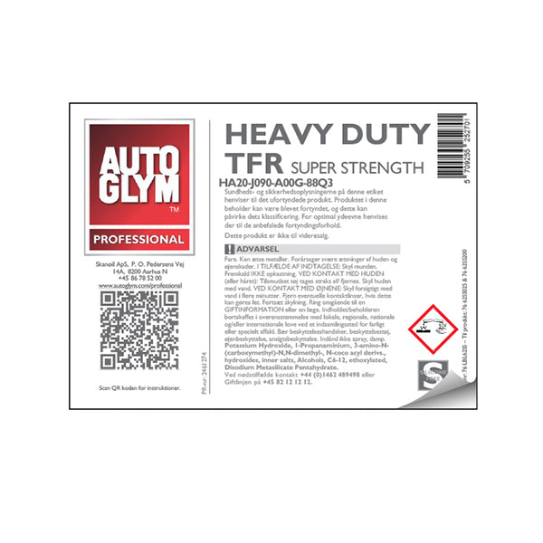 Label Autoglym Heavy Duty TFR SuperStrength