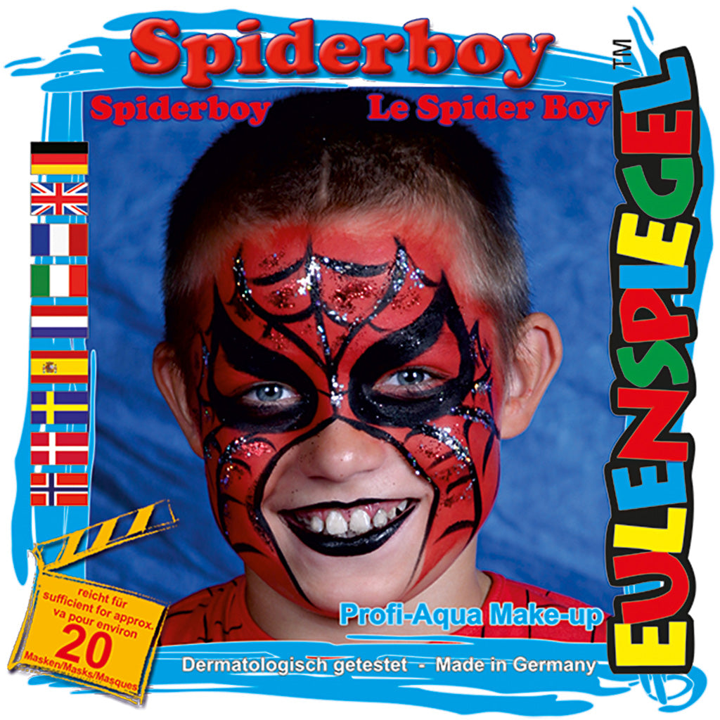 Eulenspiegel Ansigtsmaling - sminkesæt, spiderman, ass. farver, 1 sæt