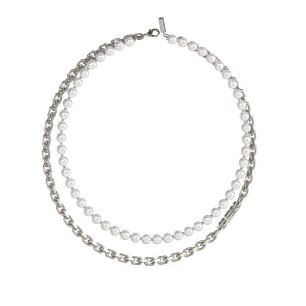 Halskæde til mænd Guess JUMN04062JWSTWIT-U 45 cm