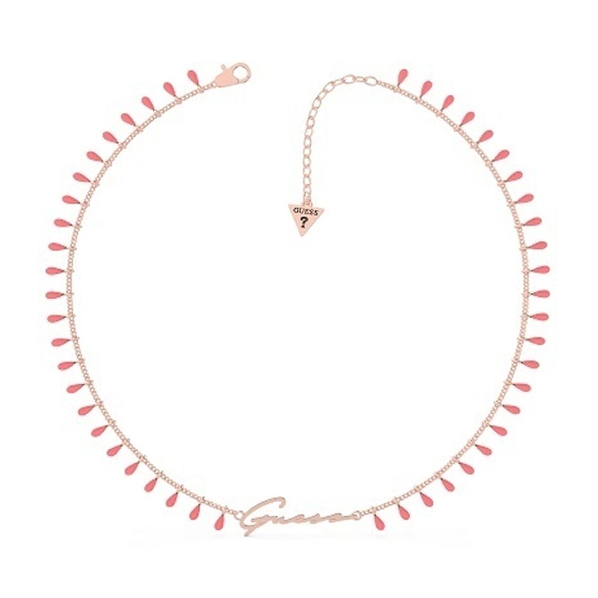 Halskæde til kvinder Guess UBN70088 43 cm Pink