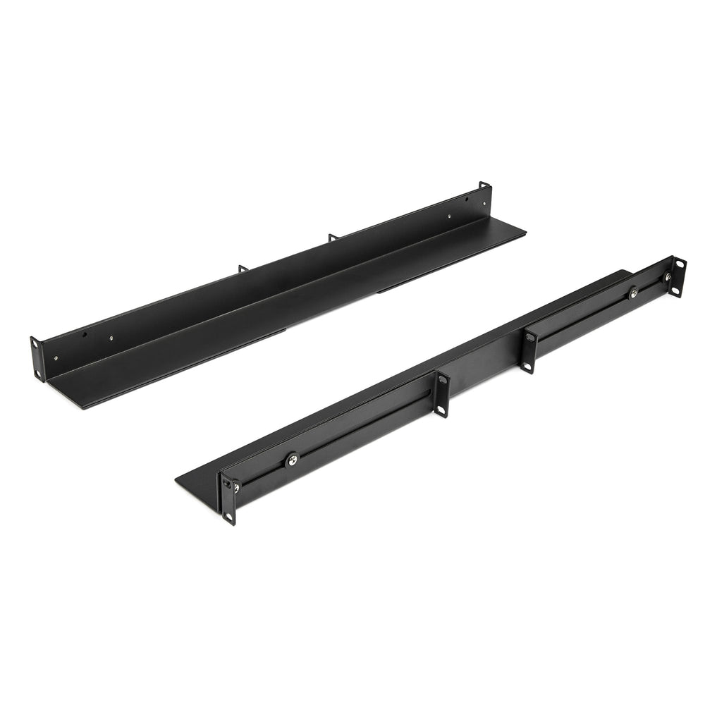 StarTech.com 1U 19 Server Rack Rails 24-36 Adjustable Depth /Universal 4 Post Network/Server/UPS Equipment Mounting Rack Mount Rail Kit Kit til rack med spor Sort