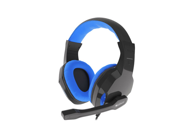 Natec Genesis Argon 100 Kabling Headset Sort Blå