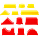 12 Geometriske Sandforme i Plast - 3,5-9,5 cm