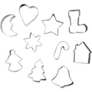 Udstiksforme, Julemotiver, str. 3-5,7 cm, 10 stk./ 1 pk.
