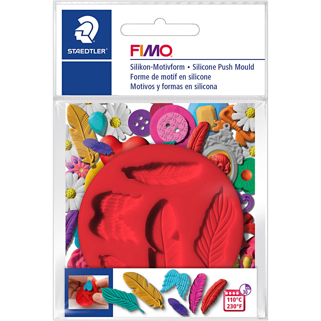 FIMO® forme, fjer, diam. 7 cm, 1 stk.