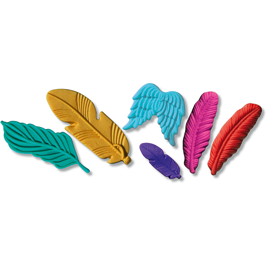 FIMO® forme, fjer, diam. 7 cm, 1 stk.