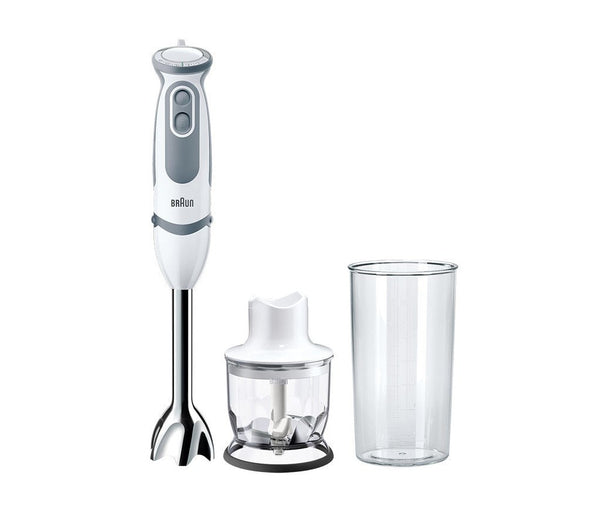 Braun Multiquick 5 Vario MQ 5220 WH Stavblender Turbofunktion Hvid/grå