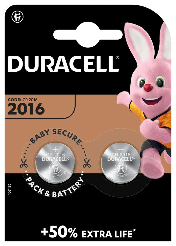 Duracell Knapcellebatterier CR2016
