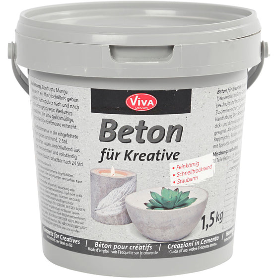 Hobbybeton, grå, 1500 g/ 1 pk.