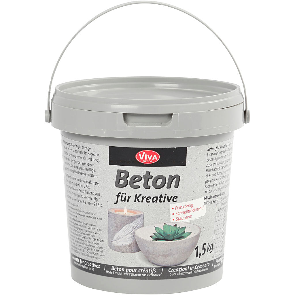 Hobbybeton, grå, 1500 g/ 1 pk.