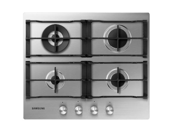 Samsung NA64H3030AS Rustfrit stål Indbygget 60 cm Gaskomfur 4 zone(s)