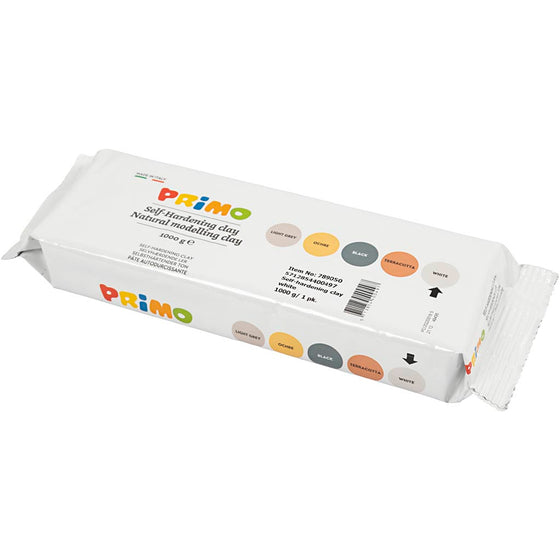 Selvhærdende Ler, hvid, 1000 g/ 1 pk.