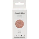 Keramikglasur, 984-1101 °C, dækkende, Coral, 60 ml/ 1 ds.