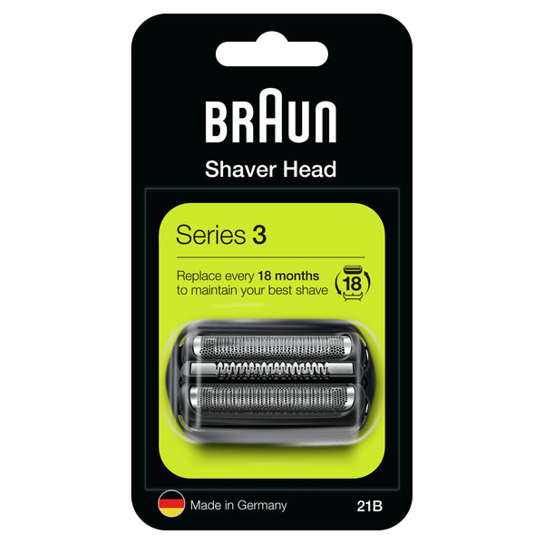 BRAUN Sort Shaver-kassette Kombipack 21B