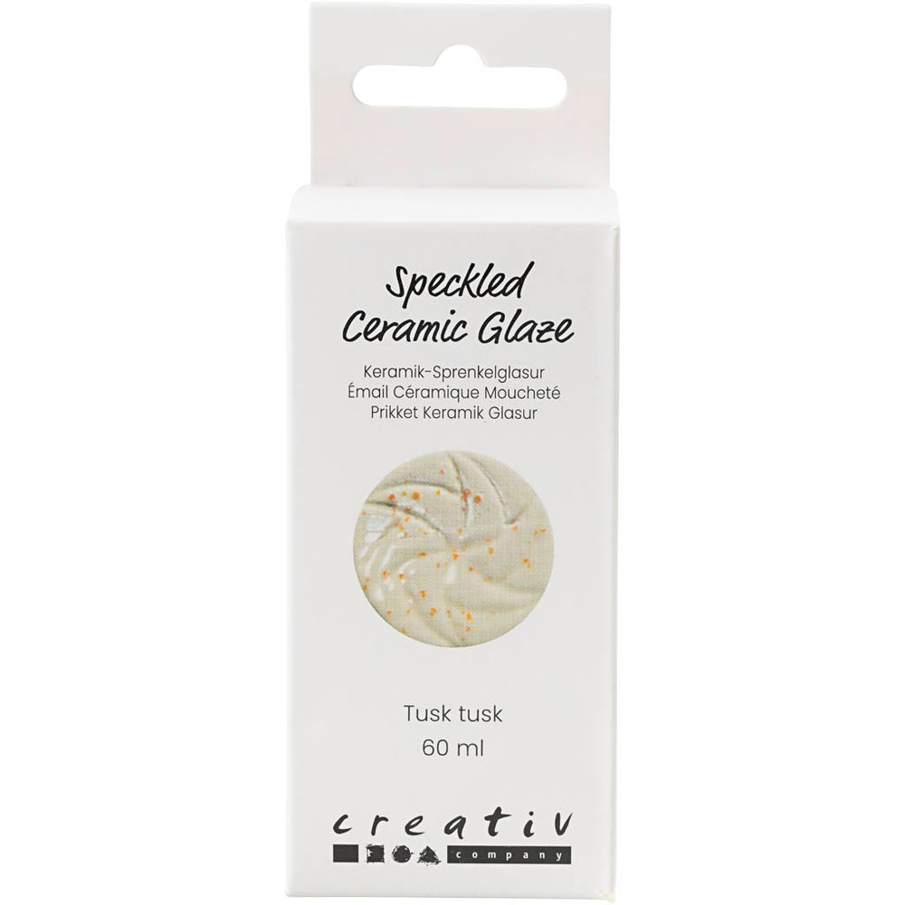Prikket Keramikglasur, 999-1060 °C, dækkende, Tusk Tusk, 60 ml/ 1 ds.