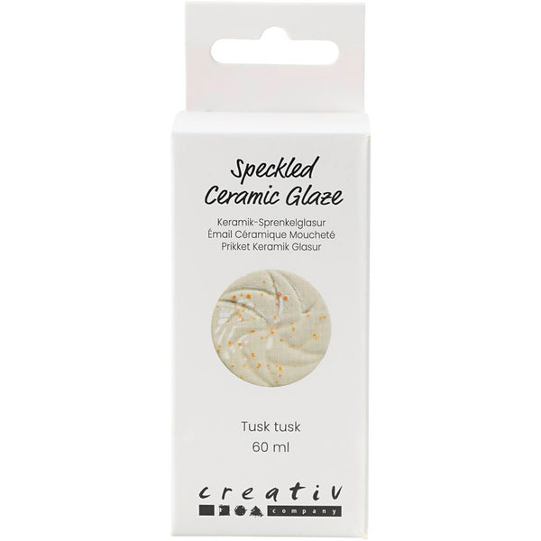 Prikket Keramikglasur, 999-1060 °C, dækkende, Tusk Tusk, 60 ml/ 1 ds.