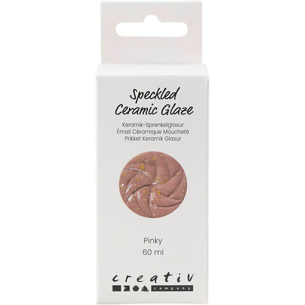 Prikket Keramikglasur, 999-1060 °C, dækkende, Pinky, 60 ml/ 1 ds.