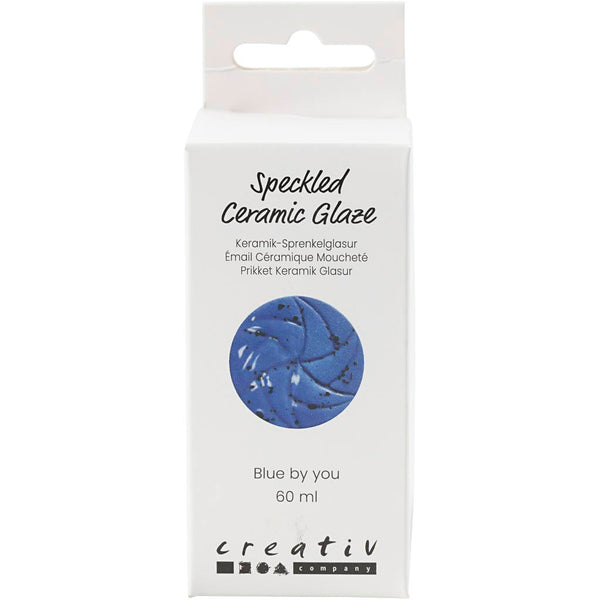 Prikket Keramikglasur, 999-1060 °C, dækkende, Blue by You, 60 ml/ 1 ds.