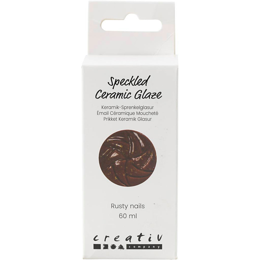 Prikket Keramikglasur, 999-1060 °C, dækkende, Rusty Nails, 60 ml/ 1 ds.