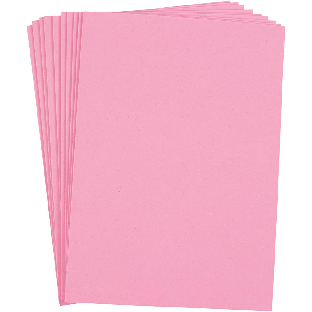 Mosgummi Ark, A4, ark 210x297 mm, tykkelse 2 mm, rosa, 10 ark/ 1 pk.