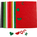 Mosgummi ark, str. 14x25 cm, tykkelse 2 mm, julefarver, 12 ark/ 1 pk.