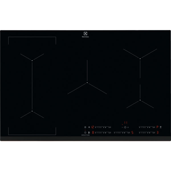 Electrolux EIV835 Sort Indbygget 80 cm Zone induktionskogeplade 5 zone(s)