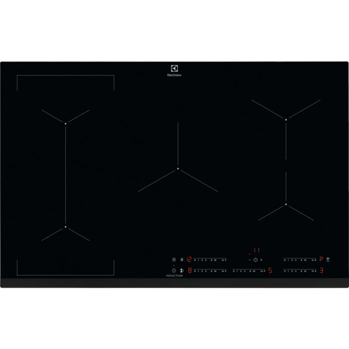 Electrolux EIV835 Sort Indbygget 80 cm Zone induktionskogeplade 5 zone(s)