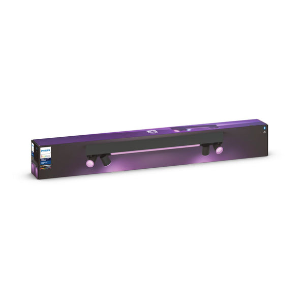 Philips Hue White & Color Amb. BT Centris Spot 4 flg. sw 4200lm & Dimmschalter