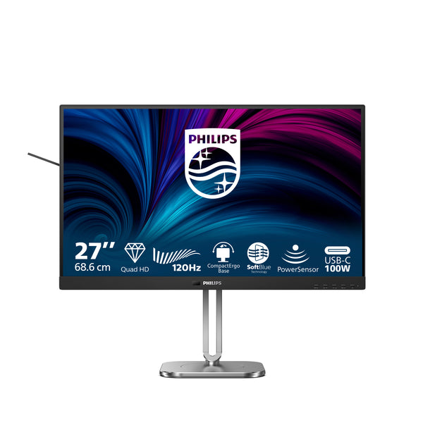 Philips 27B2U4601/00 computerskærm 68,6 cm (27) 2560 x 1440 pixel Quad HD LCD Grå
