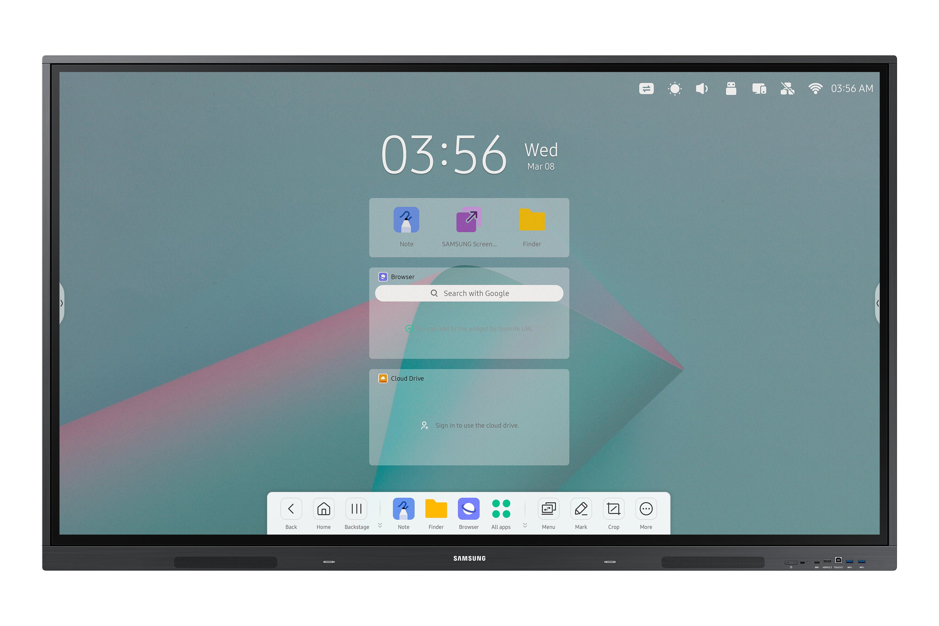 Samsung Interactive Display WA65C LED-bagbelyst LCD fladt paneldisplay 3840 x 2160 65